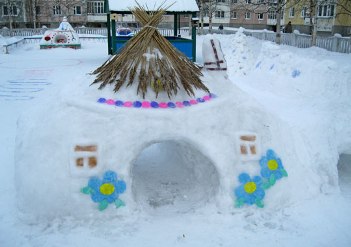 Будинки зі снігових блоків